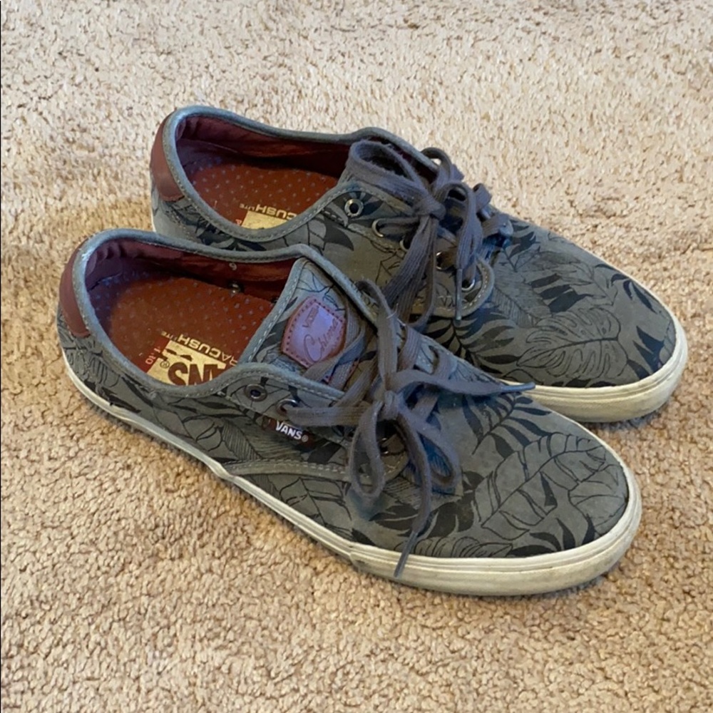 Vans floral grey